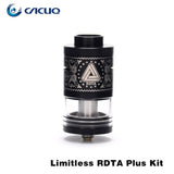 Russian warehouse Original Ijoy Limitless RDTA Plus tank 6.3ml capacity 25mm DIY coil e cigarette atomizer for vape box mod