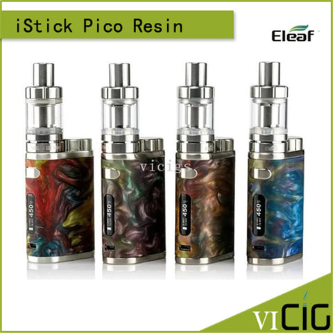 100% Original Eleaf iStick Pico RESIN Kit with istick pico resin vape mod 2ml melo iii mini atomizer fit 18650 battery