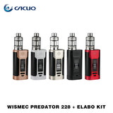 Original Wismec Predator 228 With Elabo Kit Predator 228 Mod Elabo Tank Powered by Replaceable 18650 Battery Vape Kit