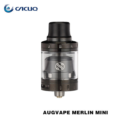 Original AUGVAPE Merlin Mini RTA Tank 2ml Single/dual coil Deck w/ Bottom Dual Airflow Merlin Mini Atomizer Vaping RTA Tank