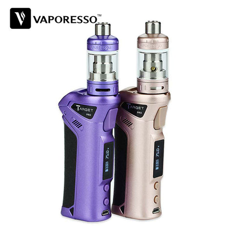 100% Original 75W Vaporesso TARGET Pro VTC Kit With cCELL Tank 2.5ml Capacity OLED Mod Target Pro Mod Vape Kit ccell Coil VA01