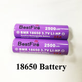 Electronic Cigarette Battery 18650 Vape Box Mod Original Brand 2500mAh 18650 Battery for E-cigarette Vaporizer X1053