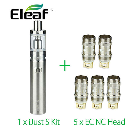 Original Eleaf iJust S Vaping Kit 3000mah with 5pcs Eleaf EC NC Coil ijust s atomizer head vs ijust 2 kit Electronic Cigarette