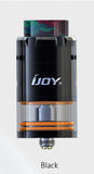 100% Original IJOY RDTA 5 Tank with resin drip tip top refill design adjustabel side bottom airflow RTA ecig vapor tank for vape