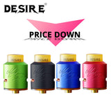 100% Original Desire Mad Dog RDA Tank Atomizer Electronic Cigarette Evaporator without liquid fits 510 thread vape mod battery