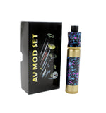 2017 SUB TWO AV colorful mod kit camouflage electronic cigarette mechanical vape lyfe mech mod 510 thread RDA Vaporizer atomizer