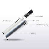 Authentic Electronic Cigarette Mystica CBD Oil Vaporizer Kit Airis V11 Mini Box Kit 650mah Box Mod Vape Pen Cartridges