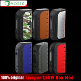 Original Yosta Livepor 160W electronic cigarette Box Mod No18650 battery 160W Max Power VW/TC Livepor box vape mod PTC function