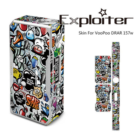 veeape drag 157w sticker for voopoo drag 157w box mod for vape Electro esigaralab veeape drag 157w sticker for voopoo drag 157w box mod for vape Electro esigaralab