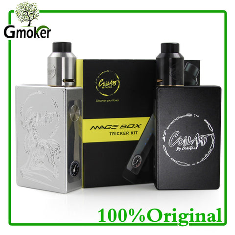 Origianl CoilART Mage Box Tricker Kit Coil Art MAGE BOX Mod with RDA Tank Electronic Cigarette Kit for vape