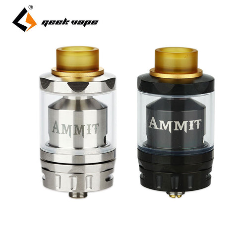 Original Geekvape Ammit RTA Tank 6ml/3ml Dual Coil Version Atomzier E-cig Rebuildable RDTA Atomizer Top Filling Vape Tank Ammit