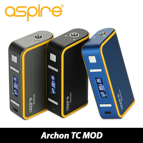 Original 150W Aspire Archon TC Box MOD E-cigs Temp Control Vape MOD Features Custom Logo & Firing Button Profiles & Child Lock