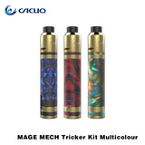 Original CoilArt Mage Mech Tricker kit Airflow Tank 18650 Mechanical Mod 24mm Diameter With 24K Gold Plated Deck Coil Art Kit