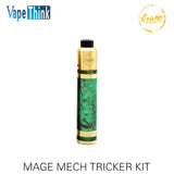 20pcs/lpt wholesales Original CoilArt Mage Mech Tricker Kit Airflow Tank 18650 Mechanical Mod 24K Gold Plated Deck Coil Art Kit