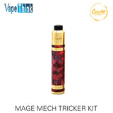 20pcs/lpt wholesales Original CoilArt Mage Mech Tricker Kit Airflow Tank 18650 Mechanical Mod 24K Gold Plated Deck Coil Art Kit