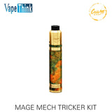 20pcs/lpt wholesales Original CoilArt Mage Mech Tricker Kit Airflow Tank 18650 Mechanical Mod 24K Gold Plated Deck Coil Art Kit