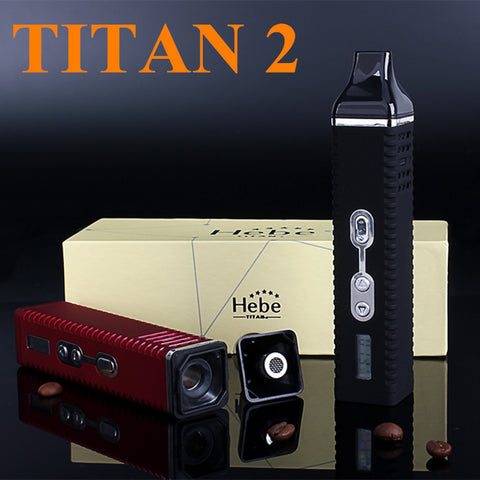 Electronic Cigarette Wax Dry Herb Vaporizer Titan 2 Hebe Box Mod  Kits E Cigarette Twist Herbal Vaporizer Herb Vape X8249